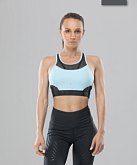 Женский топ-бра FIFTY High Tension FA-WB-0101-LBL, голубой