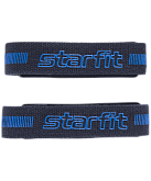 Лямки для тяги Starfit SU-812, с накладкой из EVA, противоскользящие, черные