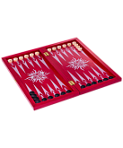 Нарды "Восьмигранник" MADE IN RUSSIA средние, малиновый, 144-17