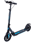 Самокат 2-колесный Ridex Trigger 200 мм, дисковый тормоз, черный/голубой