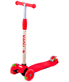 Самокат 3-колесный Ridex Kiko, 120/80 мм, желтый/красный