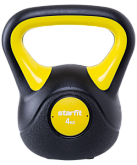 Гиря пластиковая Starfit DB-502, 4 кг, желтый