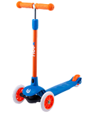 Самокат 3-колесный Ridex Hero, 120/80 мм, синий/оранжевый